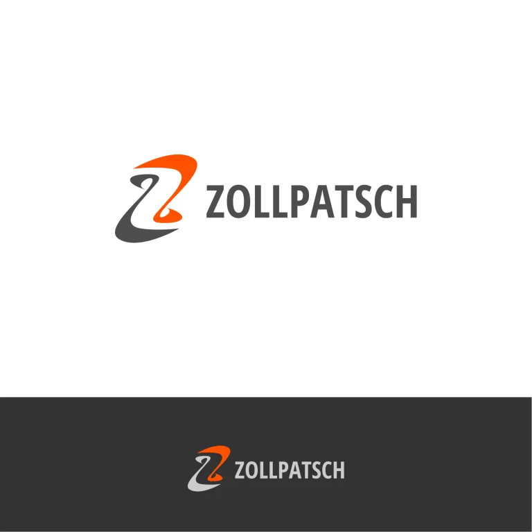 Графично лого на ZOLLPATSCH, състоящо се от стилизирана буква Z в оранжево и сиво и изписано име на компанията.